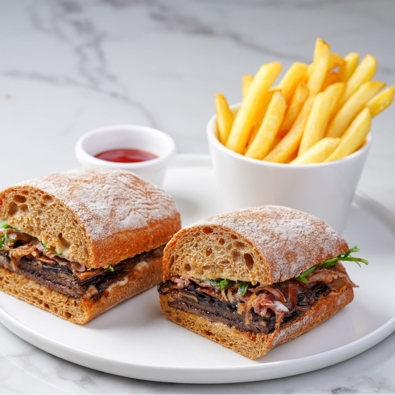 Fiorentina Steak Sandwich With Fries