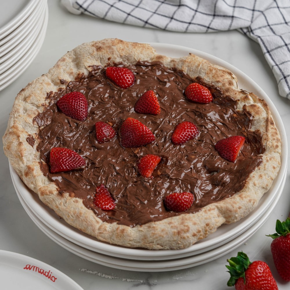 Strawberry Nutella Pizza