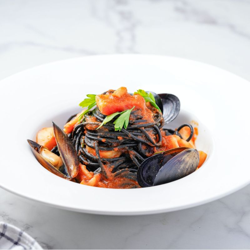 Spaghetti Allo Nero Seafood